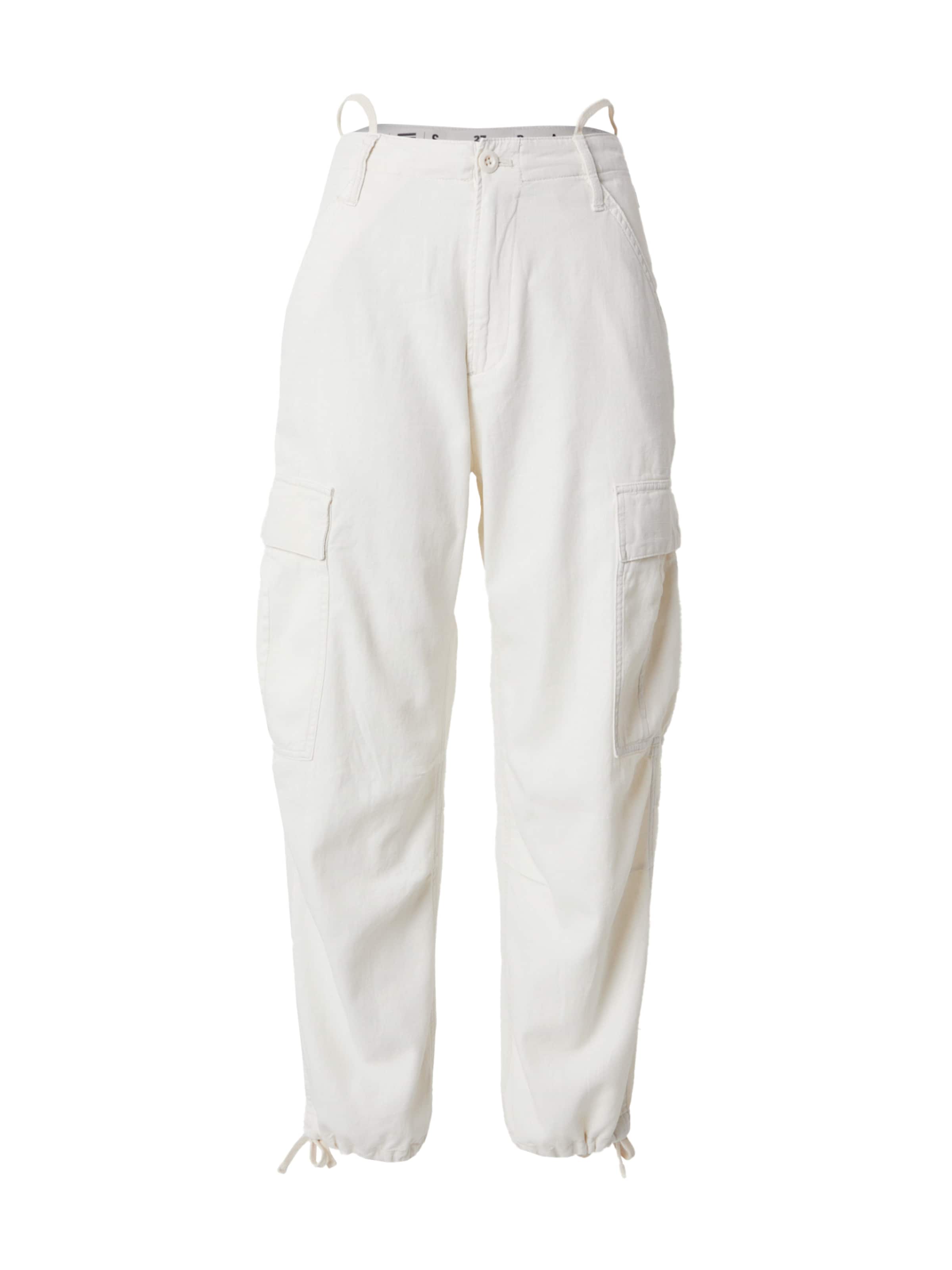 G-STAR - Tapered Pantalón vaquero cargo en blanco: frente