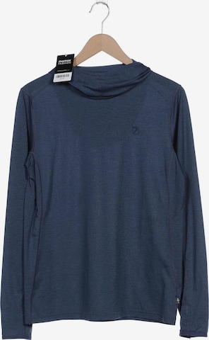Fjällräven Sweatshirt & Zip-Up Hoodie in L in Blue: front