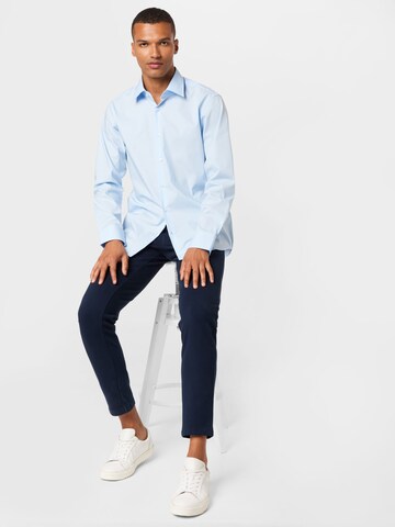 BOSS Regular fit Button Up Shirt 'Joe' in Blue