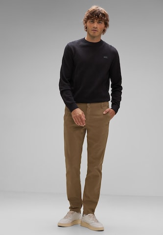 Street One MEN Regular Chino Pants in Brown