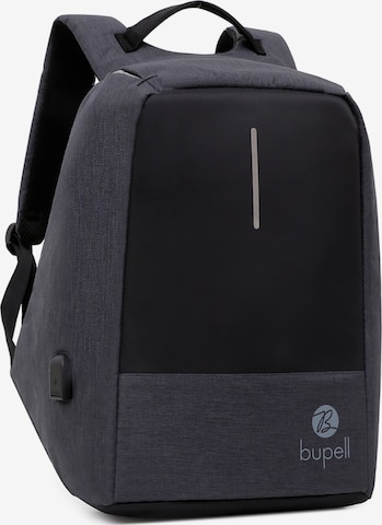 bupell Backpack 'Laptop & Anti-Diebstahl' in Black: front