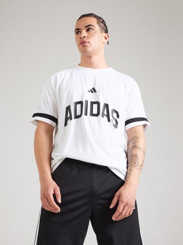 ADIDAS SPORTSWEAR Performance shirt 'Seasonal Essentials' in White: front