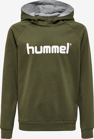Hummel Sportief sweatshirt in Groen: voorkant