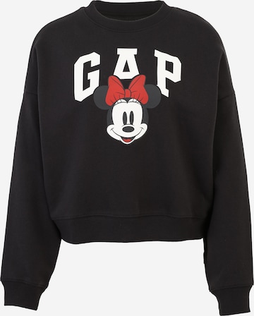 Sweat-shirt Gap Petite en noir : devant