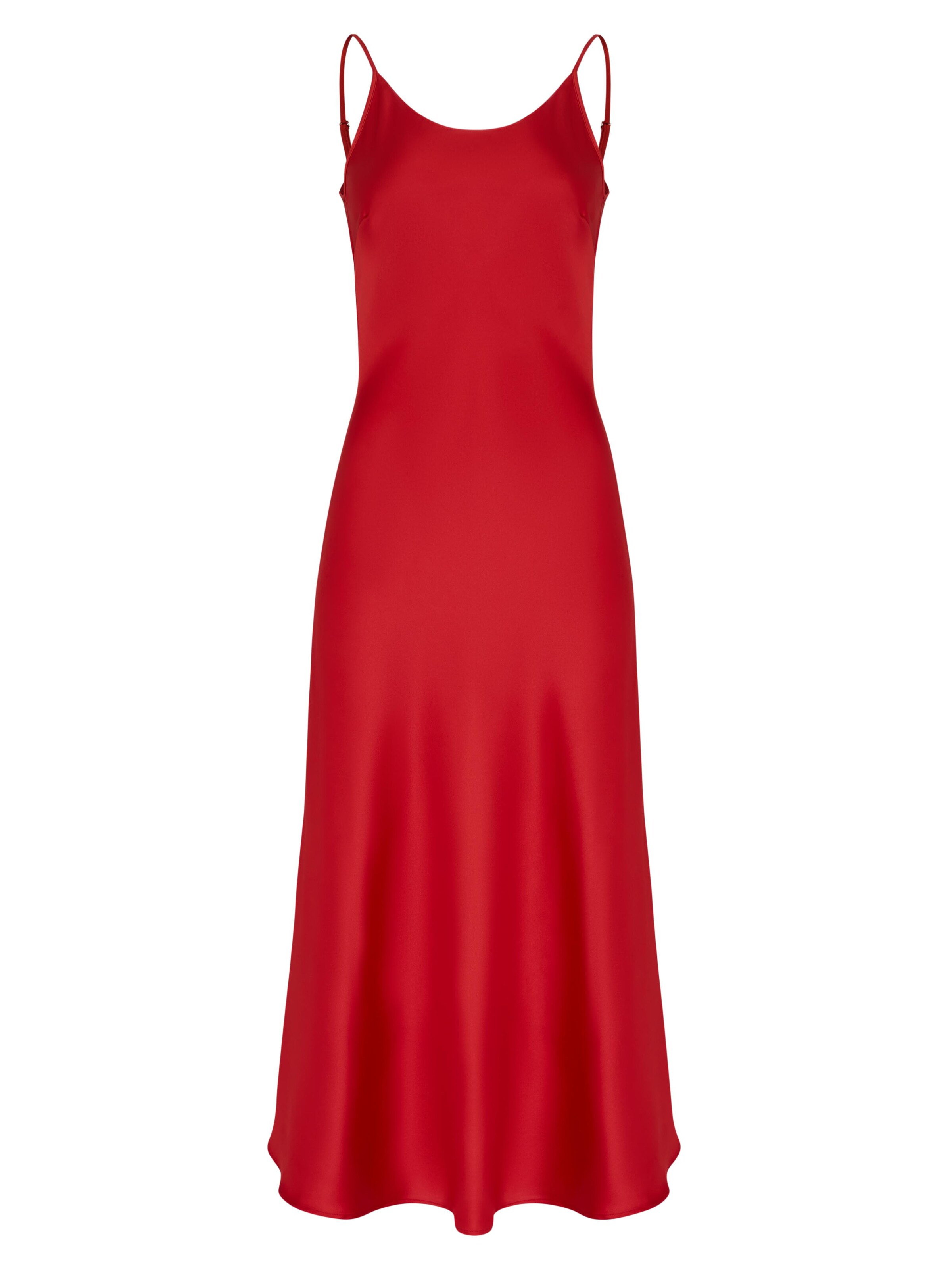 Serena Silueta Dress 'Midi satin slip dress 'Majestic'' in Red: front