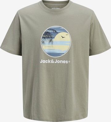 JACK & JONES Koszulka 'JJPERRY' w kolorze zielony: przód