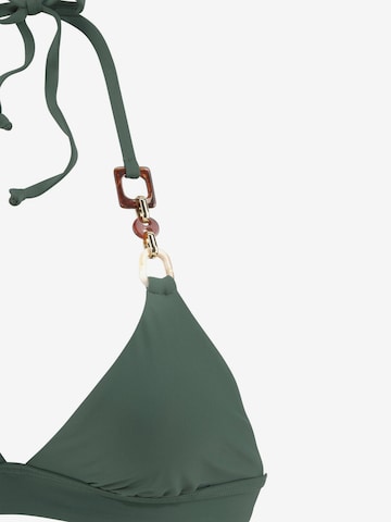 LASCANA Trikotni nedrčki Bikini zgornji del 'Yves' | zelena barva