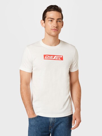 T-Shirt 'DIEGOR' DIESEL en blanc : devant