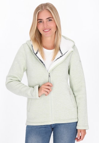 Veste en polaire Schmuddelwedda en vert : devant