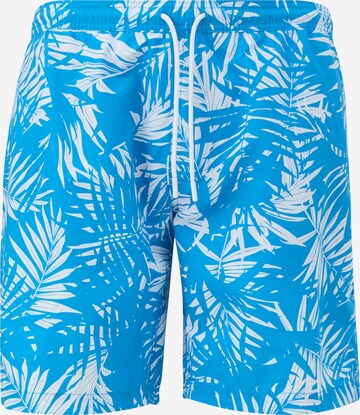 s.Oliver Red Label Big & Tall Swim Trunks in Blue: front