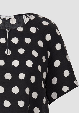 s.Oliver Bluse in Schwarz