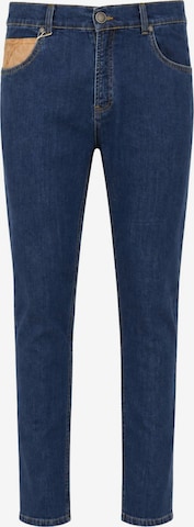 Coupe slim Jean Alviero Martini en bleu : devant
