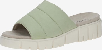 CAPRICE Mules in Green: front