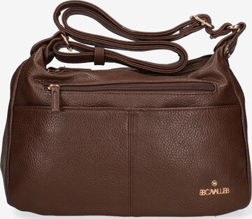 Borsa a spalla 'Borsa a Tracolla Donna Ecopelle con Zip e Tasche Multiple - B Cavalli' di B. Cavalli in beige: frontale