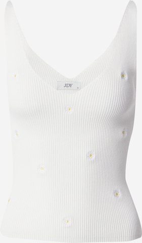 JDY Knitted Top 'NANNA' in White: front