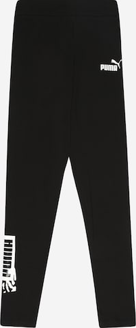 PUMA Skinny Spodnie sportowe 'ALPHA' w kolorze czarny: przód