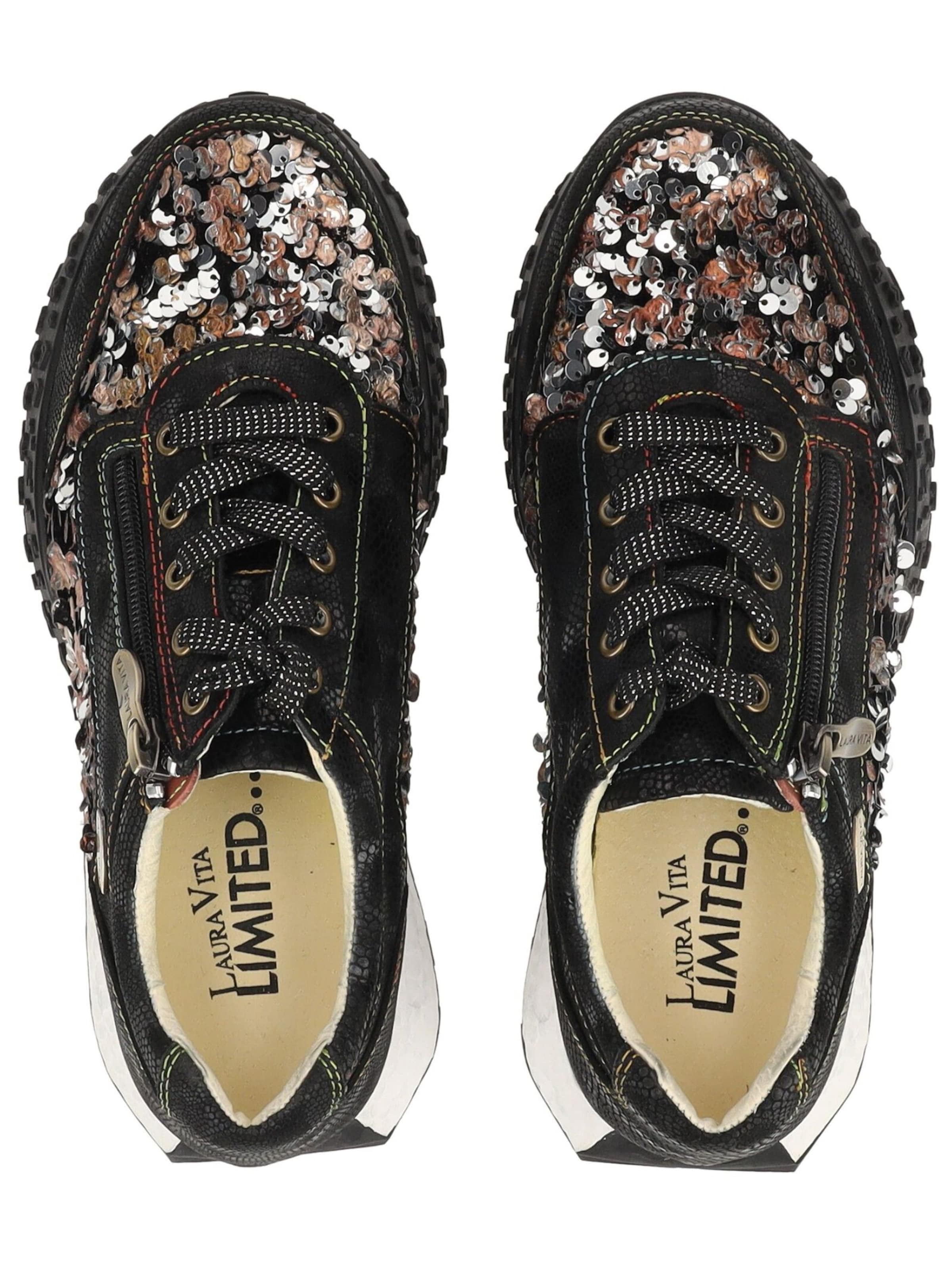Laura Vita Platform trainers in Black