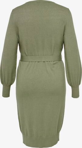 ONLY Carmakoma Knitted dress 'Lella' in Green