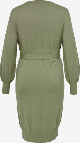 ONLY Carmakoma Knitted dress 'Lella' in Green
