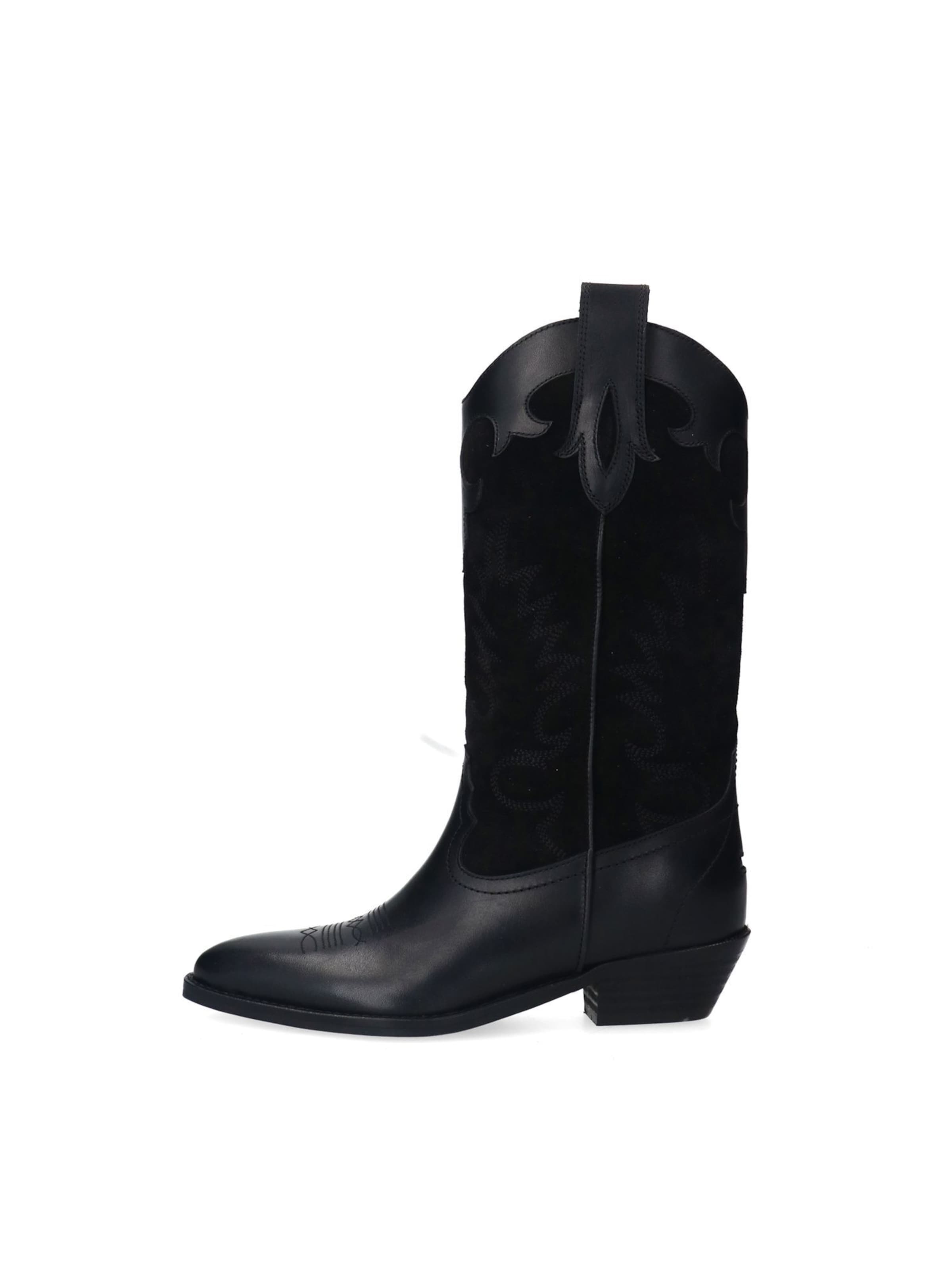 Bottes de cowboy SACHA en noir