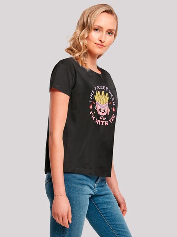 F4NT4STIC Shirt 'Time Fries when I am with you Valentinstag' in Black