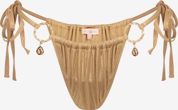 Moda Minx Bikinibroek 'Crete Pendant Hoop' in Goud: voorkant