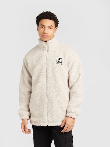 Karl Kani Fleece jacket in Beige