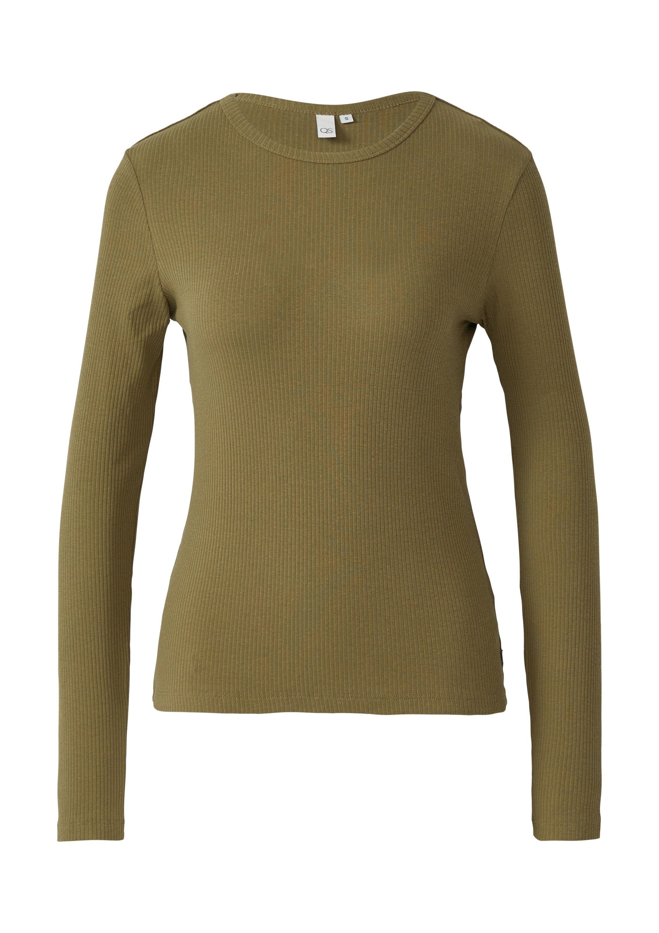 QS Shirt in Groen: voorkant