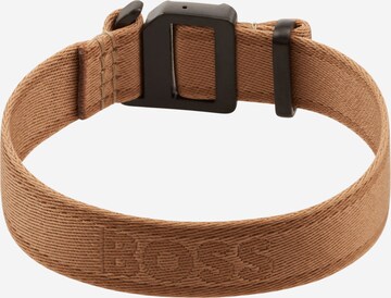 BOSS - Pulsera 'Colin' en marrón: frente