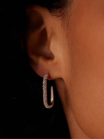 Boucles d'oreilles 'Funkelndes Basic' Lucardi en argent : devant