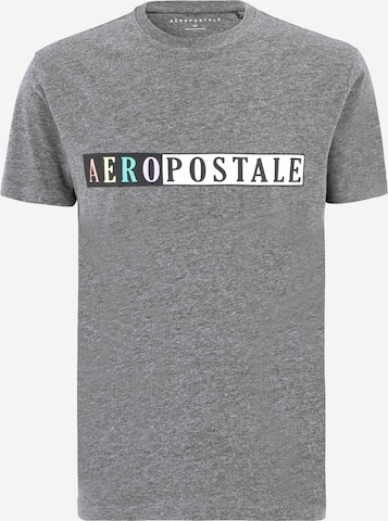 AÉROPOSTALE Shirt 'RAINBOW' in Grey: front