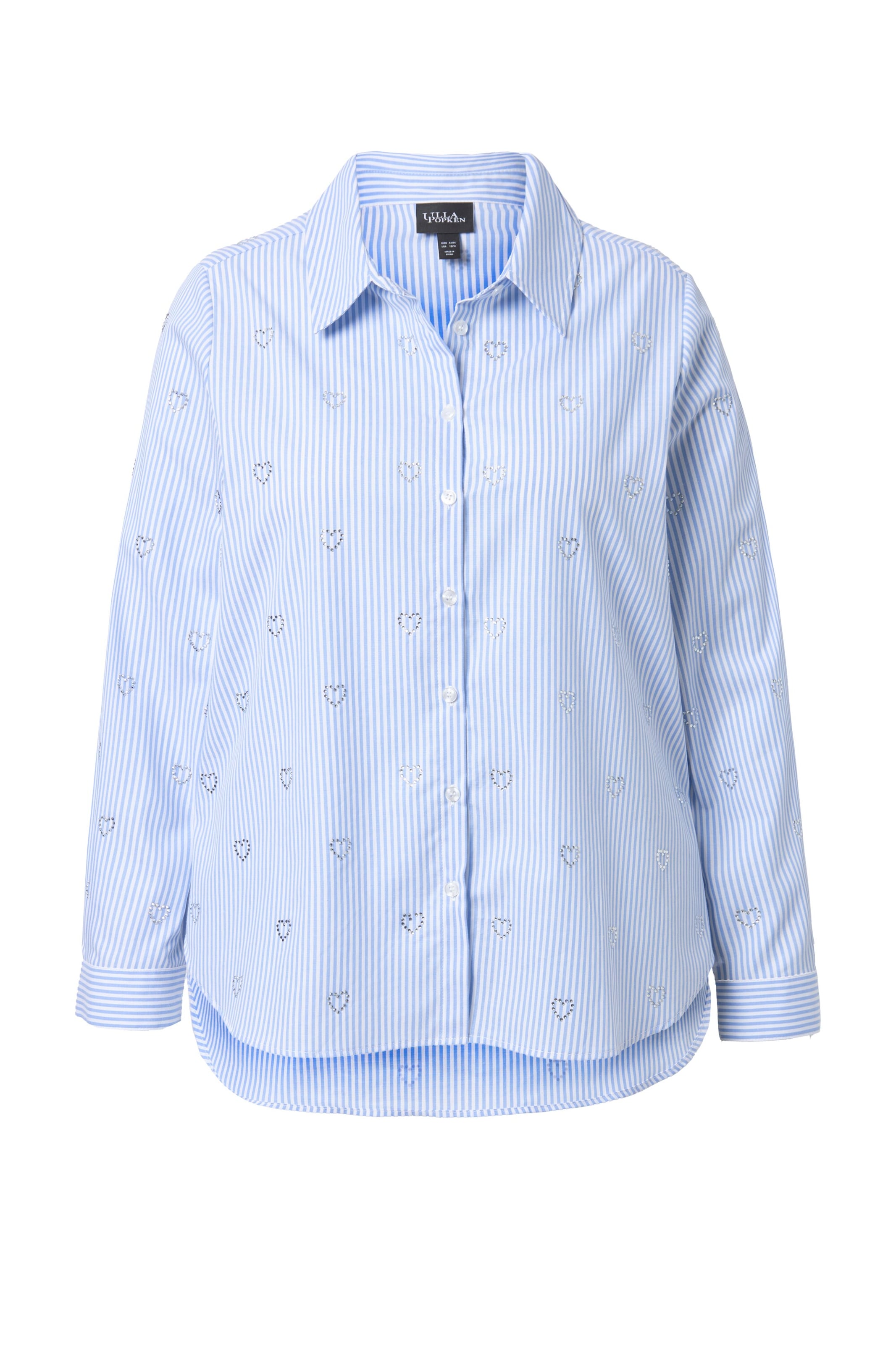 Ulla Popken Bluse in Blau: Vorderseite