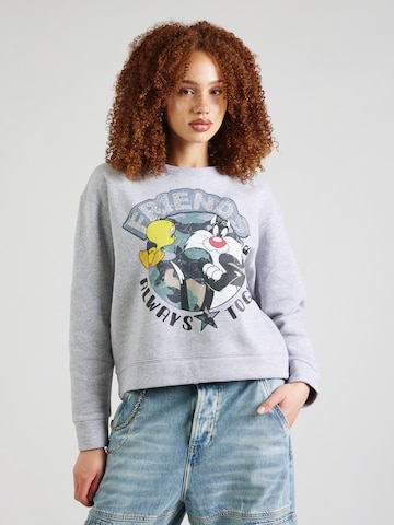 PRINCESS GOES HOLLYWOOD Sweatshirt 'Sylvester& Tweety friends' in Grijs: voorkant