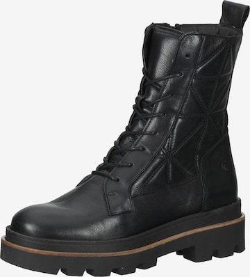 PostXChange Lace-Up Ankle Boots in Black: front