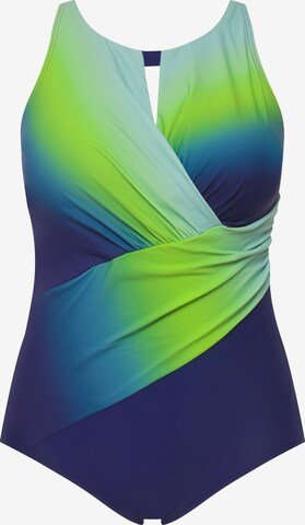 Ulla Popken Swimsuit in Blue: front