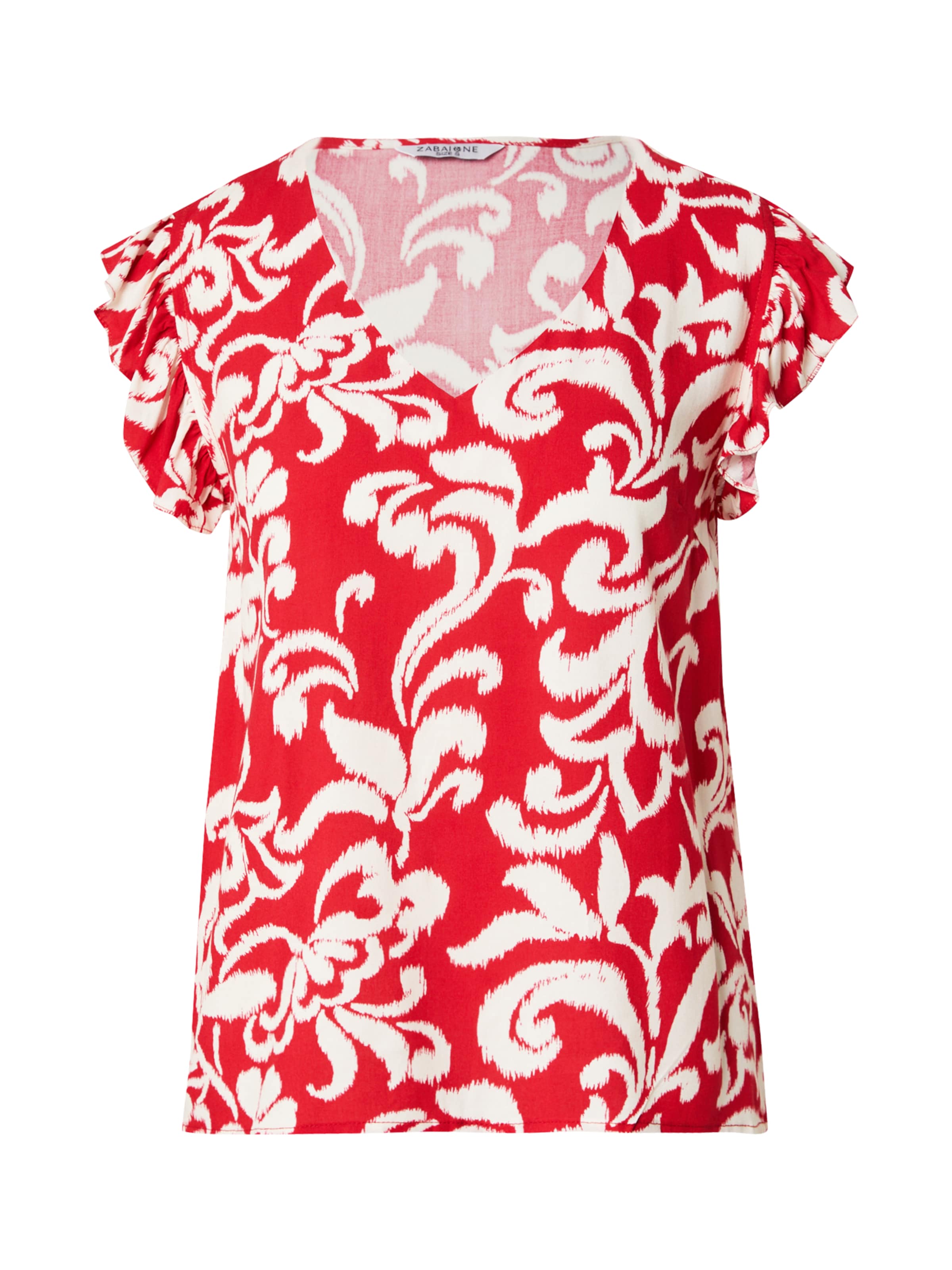 ZABAIONE Blus 'Ma44yleen' i röd: framsida