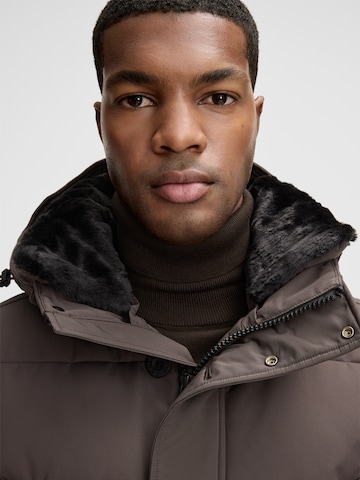 STRELLSON Winter jacket 'Plaza 2.0' in Brown