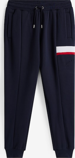 Kelnės iš TOMMY HILFIGER, spalva – tamsiai mėlyna / spanguolių spalva / balta, Prekių apžvalga