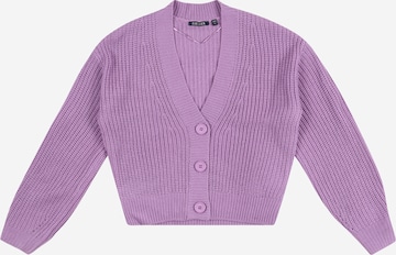 BLUE SEVEN Knit Cardigan in Purple: front