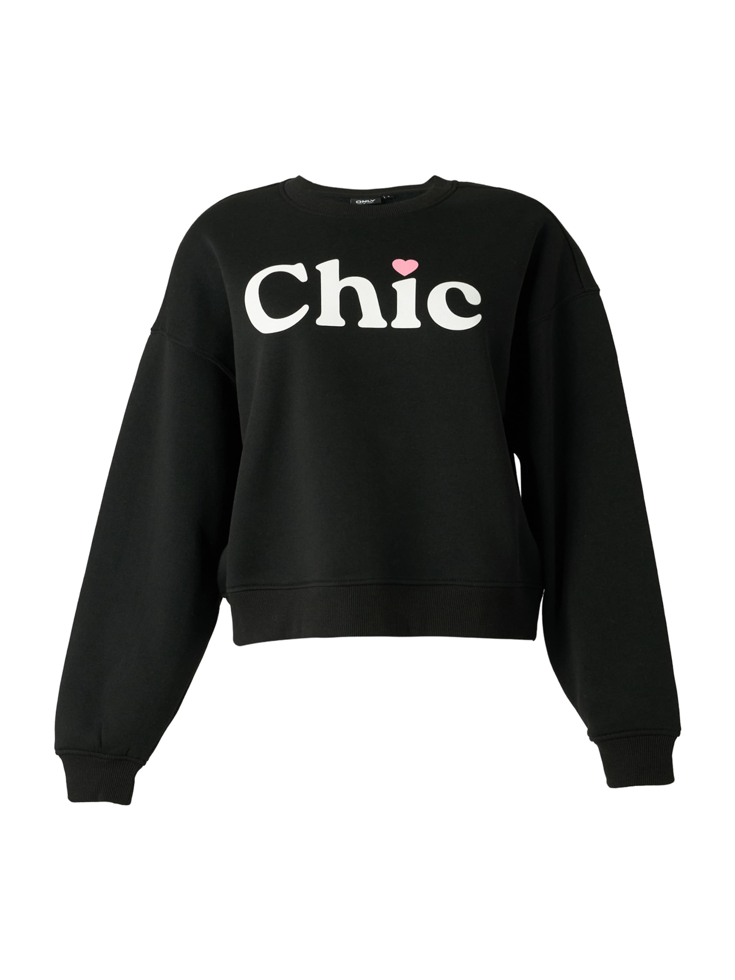 Bluză de molton 'ONLBEST' de la ONLY pe negru: față