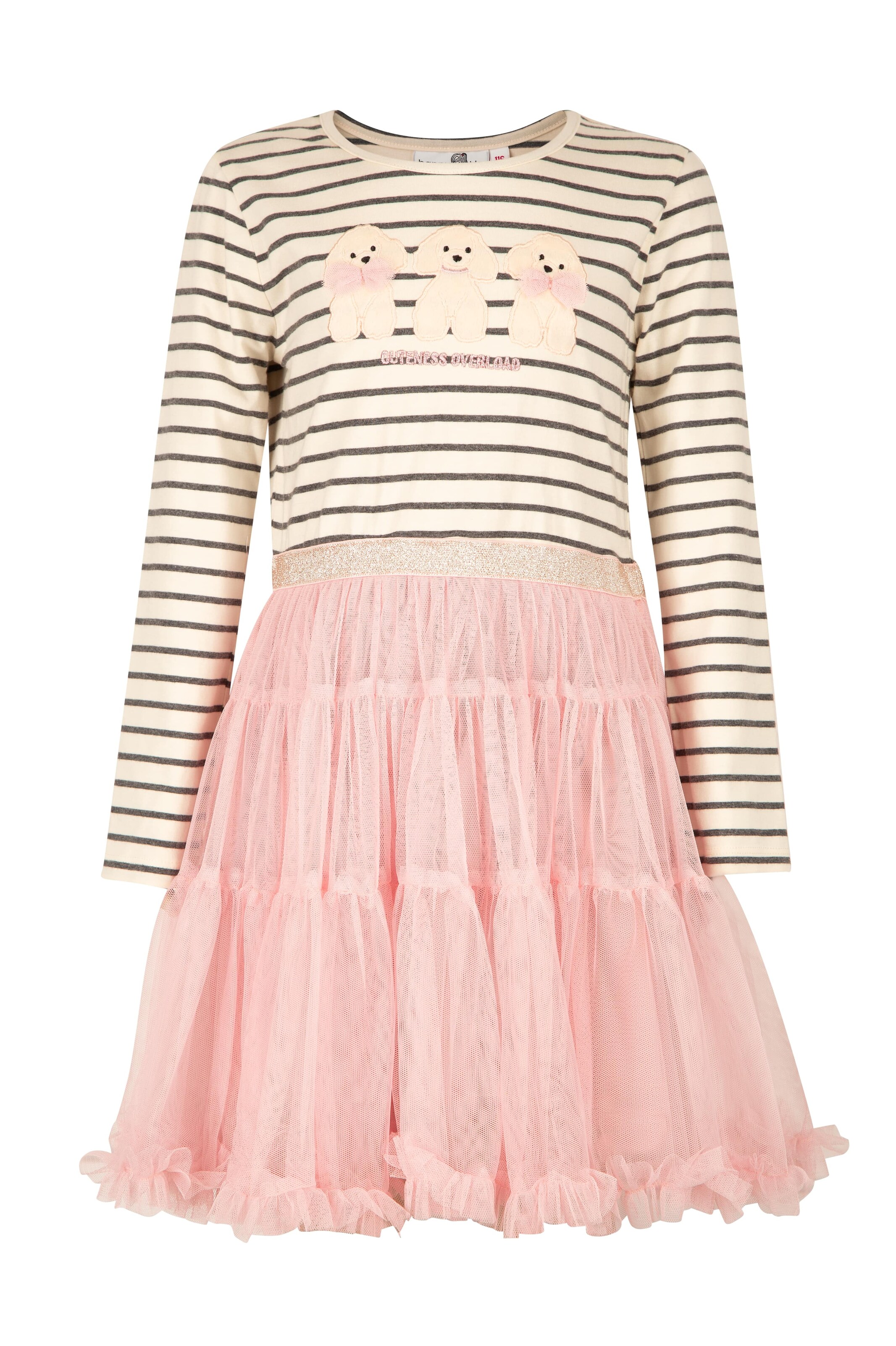 happy girls Dress in Pink: front