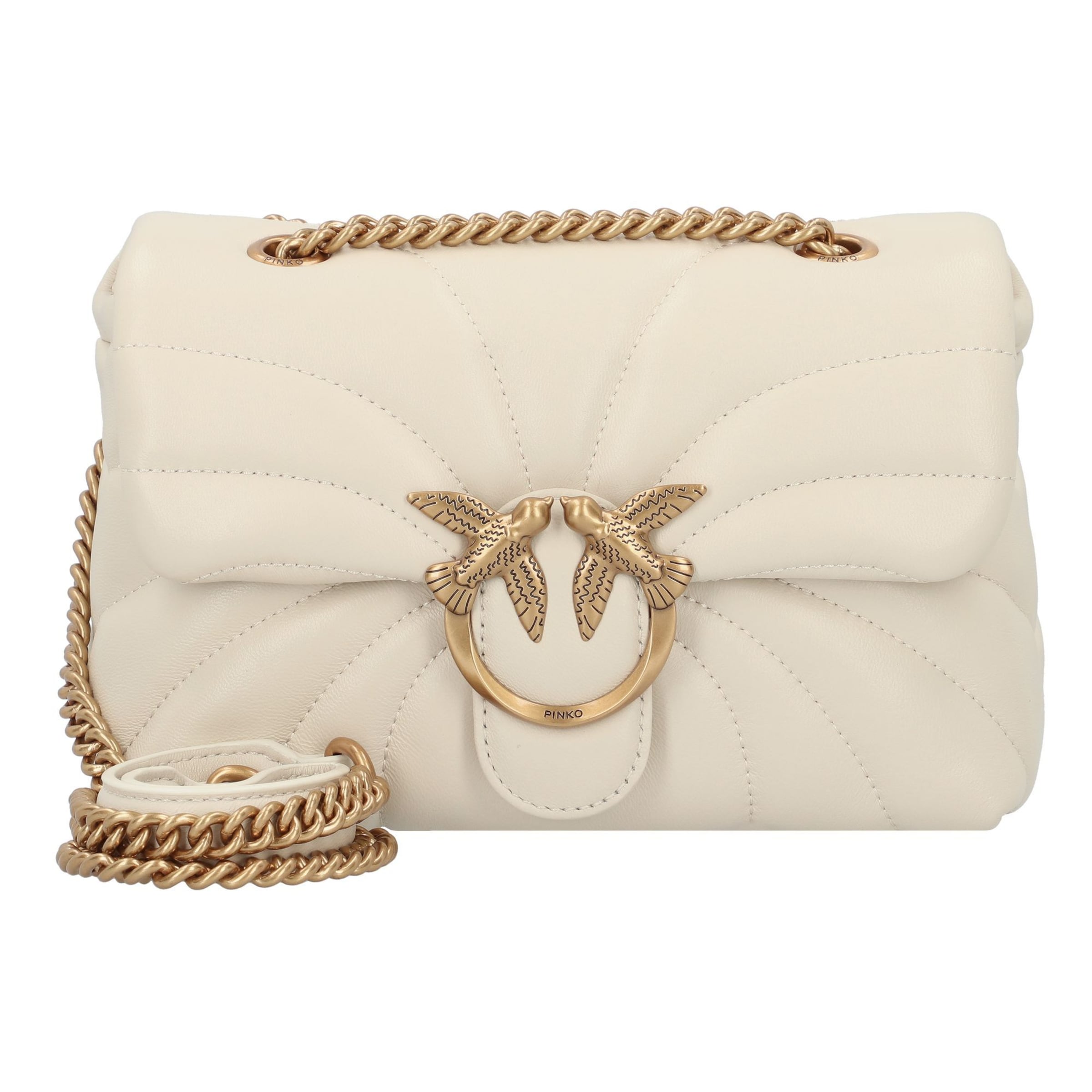 PINKO Τσάντα ώμου 'Love' σε μπεζ: μπροστά