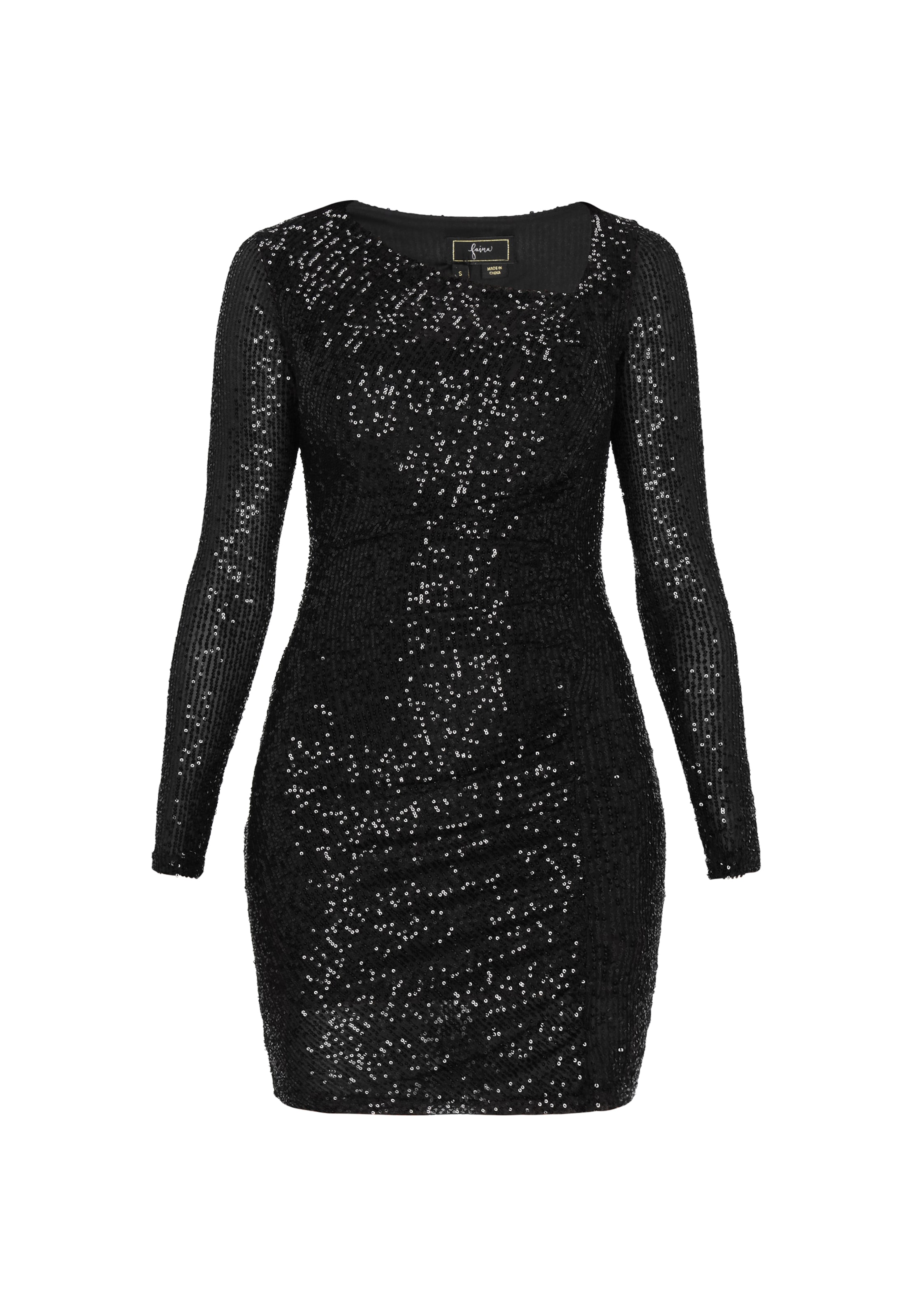 faina - Vestido de gala en negro: frente