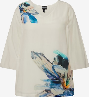 T-shirt oversize Ulla Popken en beige : devant