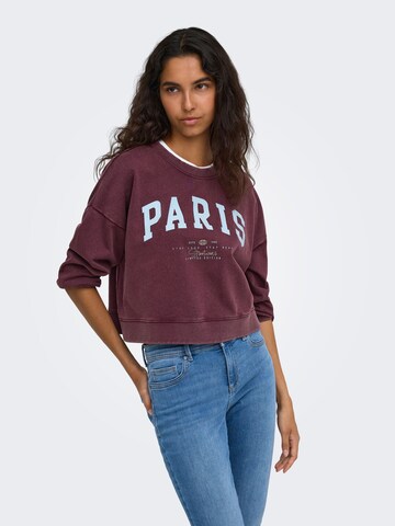ONLY Sweatshirt in Rood