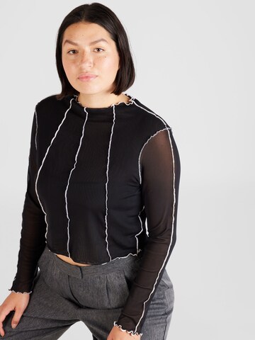 Noisy May Curve Shirt 'CARRIE' in Schwarz