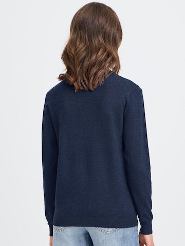 Oxmo Gebreid vest ' OXAIDA ' in Blauw
