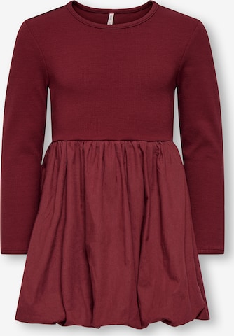 Only Mini - Vestido 'KMGTRINNY' en rojo: frente