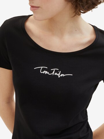 TOM TAILOR T-shirt i svart