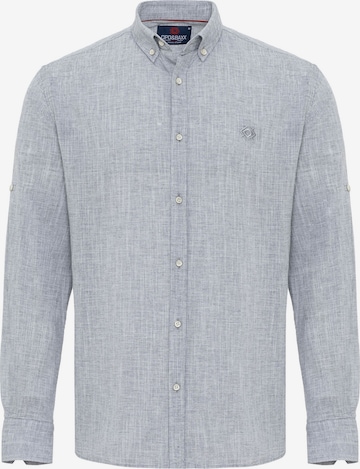 Coupe slim Chemise 'CH199' CIPO & BAXX en gris : devant